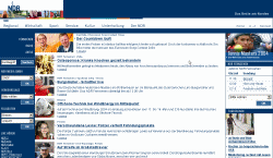 Homepage des NDR