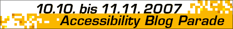 Accessibility Blog Parade Banner
